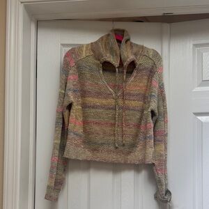 Daily Practice by Anthropologie Multicolor Striped Pullover Sweater